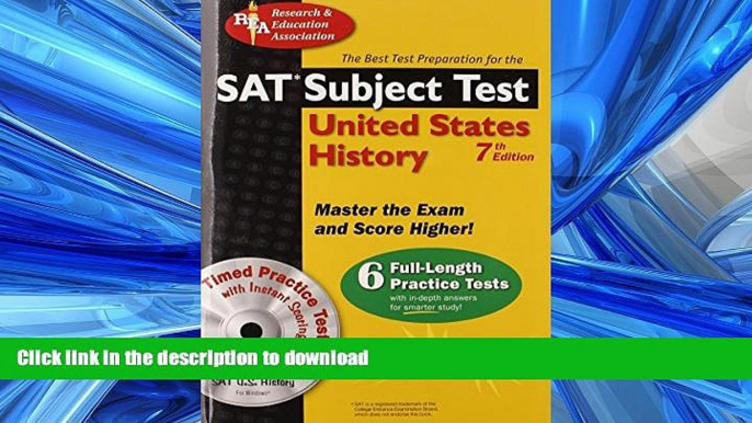 Hardcover SAT Subject Testâ„¢: United States History w/CD (SAT PSAT ACT (College Admission) Prep)