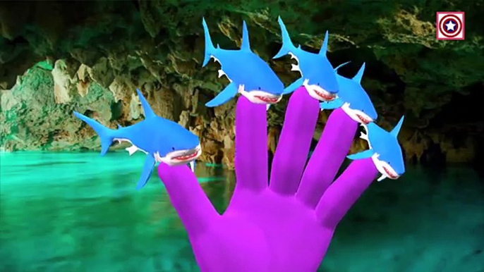 Finger Family Shark vs DInosaurs Children Nursery Rhymes | Dinosaurs Cartoons For Babies | Dinosaurs