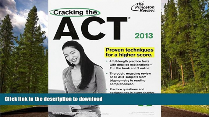 Pre Order Cracking the ACT with DVD, 2013 Edition (College Test Preparation)  Full Book