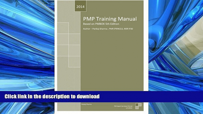 READ PMP Training Manual: Based on PMBOK 5th Edition Kindle eBooks