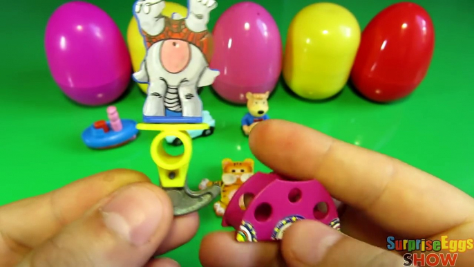 10 Surprise Eggs! Kinder Masha i Medved CARS 2 Winx Club HELLO KITTY SpongeBob Peppa Pig eggs