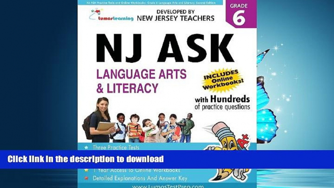 READ NJ ASK Practice Tests and Online Workbooks: Grade 6 Language Arts and Literacy, Second