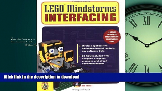 Audiobook Lego Mindstorms Interfacing (Tab Electronics Robotics) Full Download