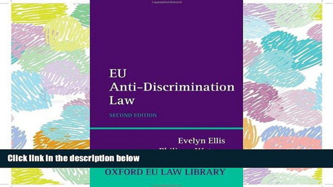 PDF [DOWNLOAD] EU Anti-Discrimination Law (Oxford European Union Law Library) BOOK ONLINE