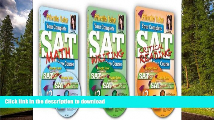 Pre Order Private Tutor - MATH, WRITING   READING - 20-Hour Interactive SAT Prep Course - 6 DVDs