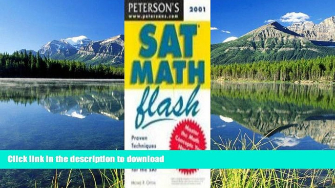 Hardcover Peterson s 2001 Sat Math Flash (Sat Math Flash, 2001)  Full Book