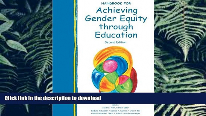 Epub Handbook for Achieving Gender Equity Through Education Full Download