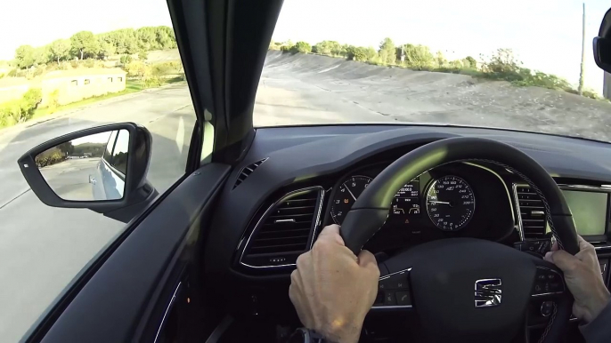 Seat Leon ST Cupra 290 crazy banked corner 60° ride on Circuit Terramar with Jordi Gené--bE8TY21jn8