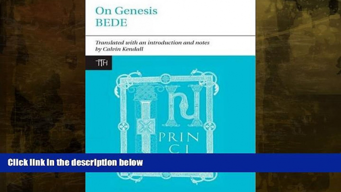 Buy  Bede: On Genesis (Translated Texts for Historians LUP)   Full Book