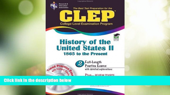 Price CLEP History of the United States II w/CD (REA) - The Best Test Prep for the CLE (Test