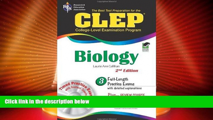 Price CLEP Biology w/ CD-ROM (CLEP Test Preparation) Laurie Ann Callihan Ph.D. On Audio