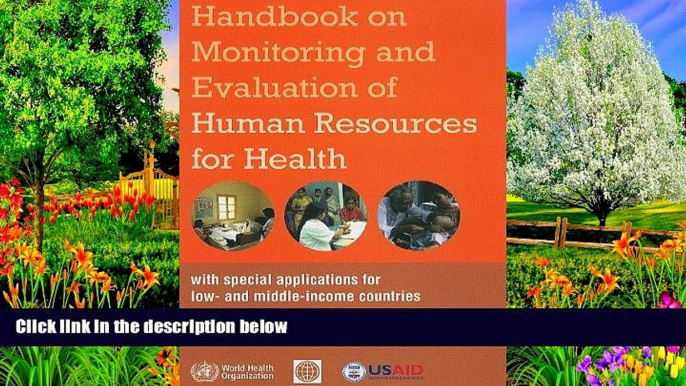 Buy M.R. Dal Poz Handbook on Monitoring and Evaluation of Human Resources for Health: With Special