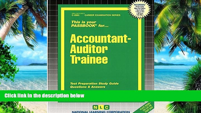 Price Accountant-Auditor Trainee(Passbooks) (Career Examination Passbooks) Jack Rudman On Audio