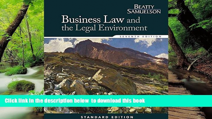 BEST PDF  Business Law and the Legal Environment, Standard Edition (Business Law and the Legal