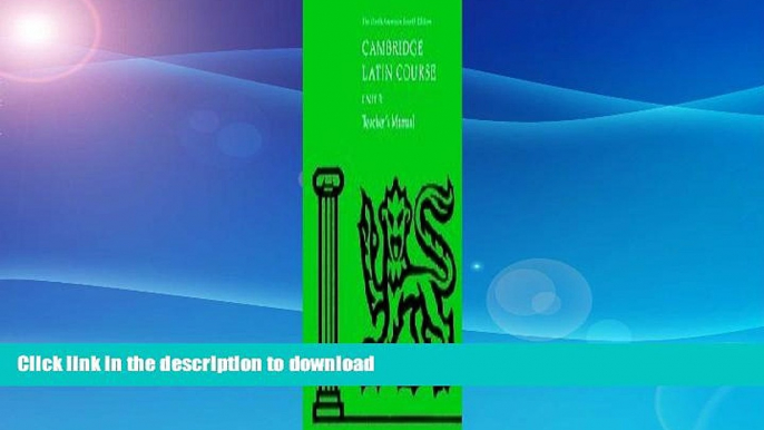 Audiobook Cambridge Latin Course Unit 3 Teacher s Manual North American edition (North American