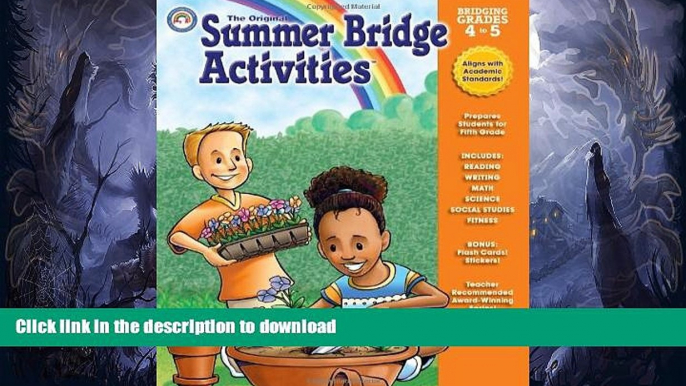 Pre Order Summer Bridge Activities: Bridging Grades Fourth to Fifth On Book