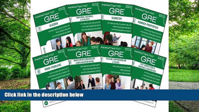 Best Price Manhattan Prep GRE Set of 8 Strategy Guides (Manhattan Prep GRE Strategy Guides)