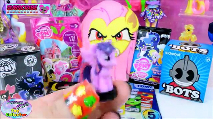 My Little Pony Giant Play Doh Surprise Egg Flutterbat Fluttershy MLP Kidrobot Hello Kitty SETC