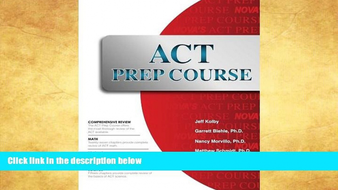 Buy NOW  ACT Prep Course: The Most Comprehensive ACT Book Available Jeff Kolby  Book