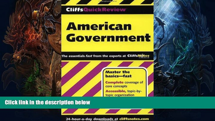 Buy  CliffsQuickReview American Government (Cliffs Quick Review (Paperback)) D. Stephen Voss  Full