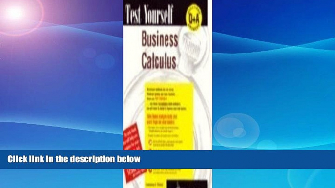 Buy  Business Calculus (Test Yourself) Lawrence A. Trivieri  PDF