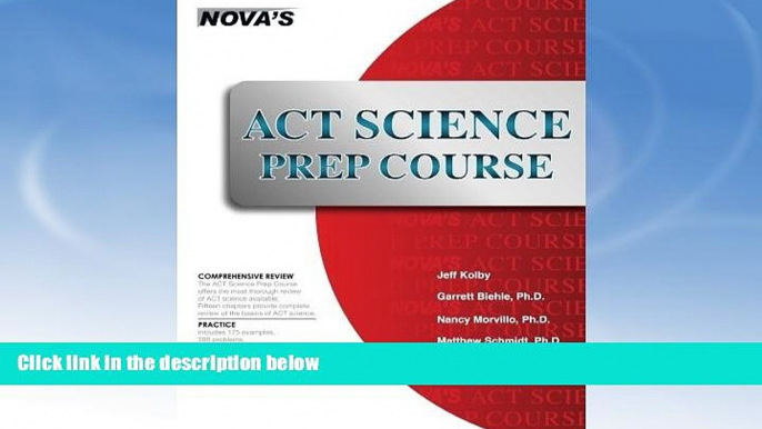 Buy NOW  ACT Science Prep Course: Six Full-length Tests! Jeff Kolby  Book