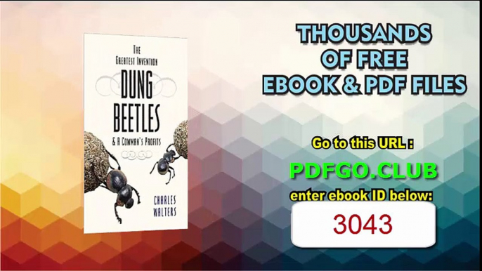 Dung Beetles  A Cowman's Profits