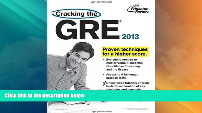 Best Price Cracking the GRE with DVD, 2013 Edition (Graduate School Test Preparation) Princeton