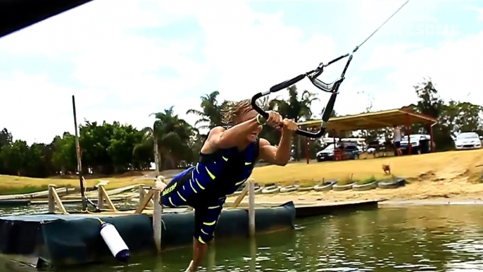 TOP THREE Barefoot Waterskiing, Base Jumping & Downhill Skateboarding - PEOPLE ARE AWESOME