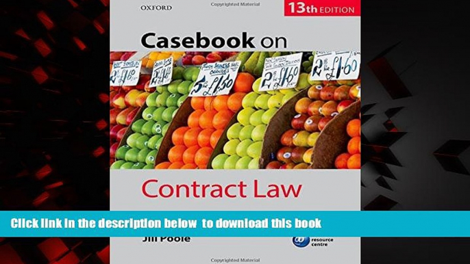 Pre Order Casebook on Contract Law, 13th Ed. Professor of Commercial Law and Deputy Director of