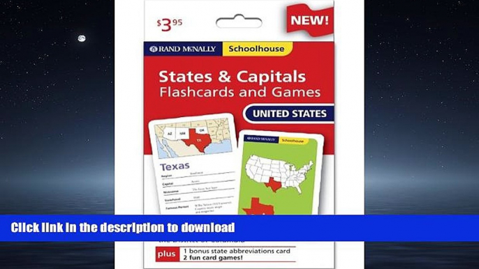 Pre Order Rand Mcnally Schoolhouse U.s. States   Capitals Flashcards And Games Full Book