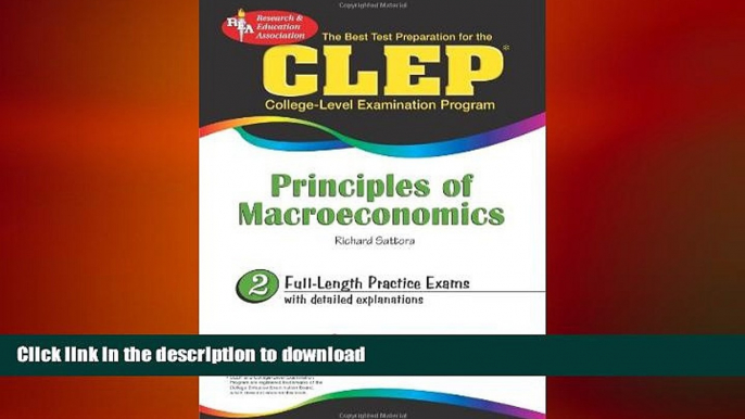 PDF The Best Test Preparation for the CLEP: Principles of Macroeconomics Kindle eBooks