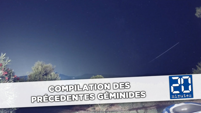 Compilation des précedentes Géminides : Les pluies d’étoiles filantes