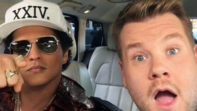 Bruno Mars canta junto a James Corden en "Carpool Karaoke"