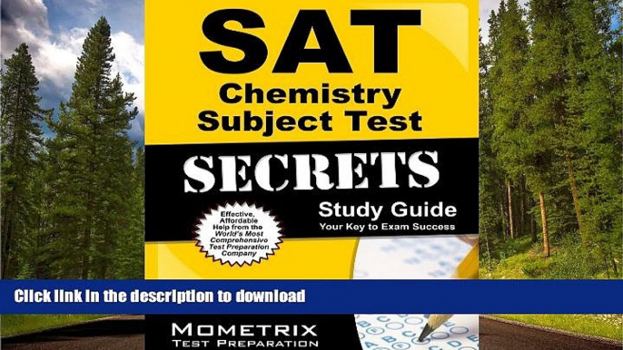 Hardcover SAT Chemistry Subject Test Secrets Study Guide: SAT Subject Exam Review for the SAT