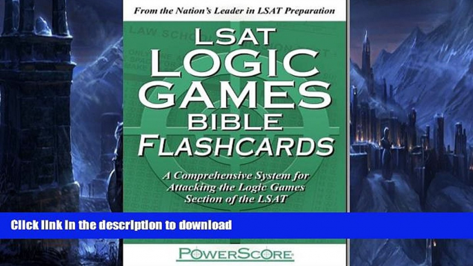 Hardcover The PowerScore LSAT Logic Games Bible Flashcards (Powerscore Test Preparation) Kindle