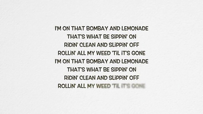 Wiz Khalifa - Bombay & Lemonade ft. Juicy J & Chevy Woods (Lyrics)