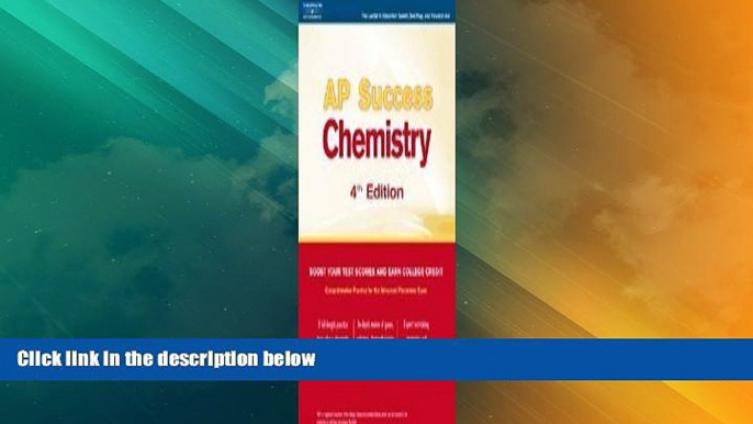 Best Price AP Success:  Chemistry, 4th ed (Peterson s Master the AP Chemistry) Peterson s On Audio