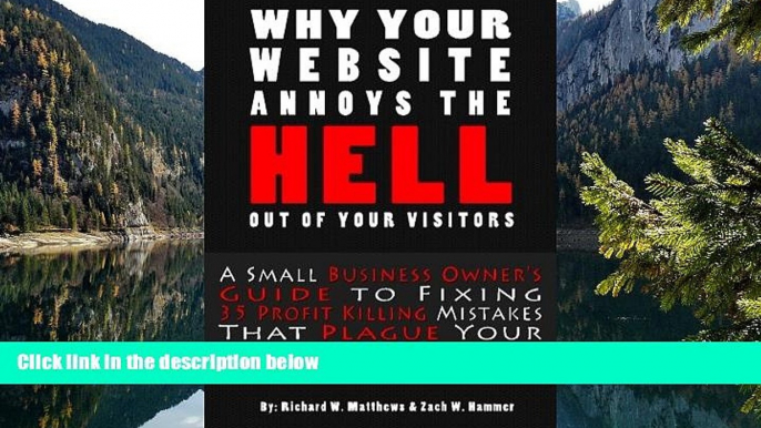 Online Richard W Matthews Why Your Website Annoys The Hell Of Your Visitors: A Small Business