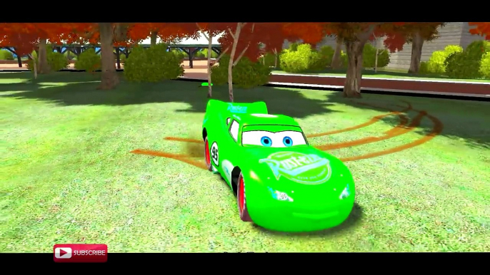 COLORS LIGHTNING MCQUEEN TRANSPORTER & COLORS SPIDERMAN CARTOON FOR KIDS NURSERY RHYMES SONGS