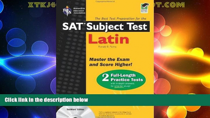 Price SAT Subject Test: Latin w/ CD-ROM (REA) - The Best Test Prep for (SAT PSAT ACT (College