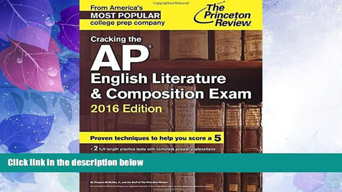 Price Cracking the AP English Literature   Composition Exam, 2016 Edition (College Test