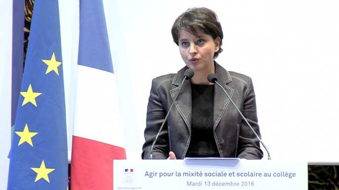 [ARCHIVE] Agir pour la mixité sociale et scolaire au collège : discours de Najat Vallaud-Belkacem