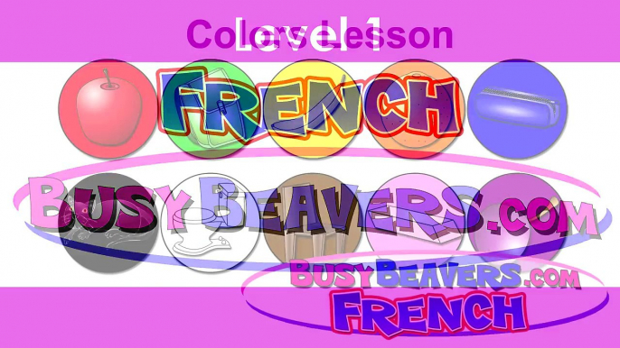 “Colors Lesson” (French Lesson 05) CLIP - Teach Colour Names, Baby French Words, Français Couleurs