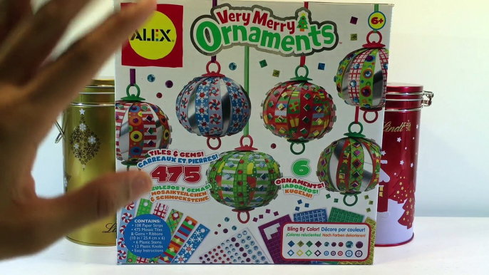 ALEX Toys Craft Very Merry Ornaments - DIY Christmas Ornaments Review and Unboxing