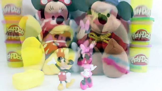 Mickey Mouse & Minnie Mouse Play Doh Popsicles Disney Ice Creams Play Doh Ice Creams Toy Videos