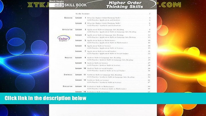 Price Higher Order Thinking Skills: Steck-Vaugn GED Skill Book (10-pack) (Steck-Vaughn GED Skill