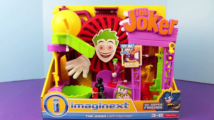 Batman Superhero at Imaginext Joker Laff Factory Funhouse Toys Review and Parody by ToysReviewToys