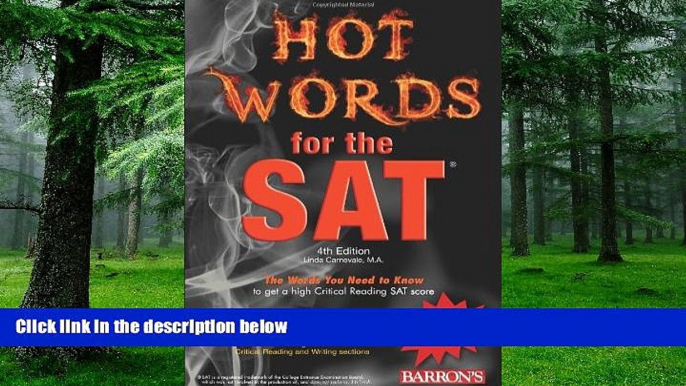 Pre Order Hot Words for the SAT (Barron s Hot Words for the SAT) Linda Carnevale On CD