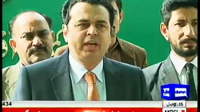 Imran and Jahangir Tareen will be disqualified - PML-N leader Talal Chaudhry talks to media in Islamabad